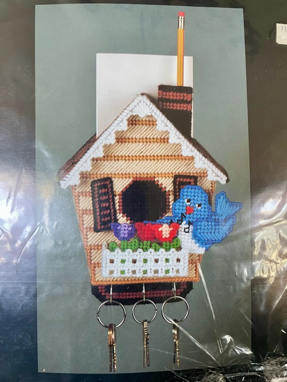 Bucilla Bird House Key Holder Plastic Canvas Kit #6056
